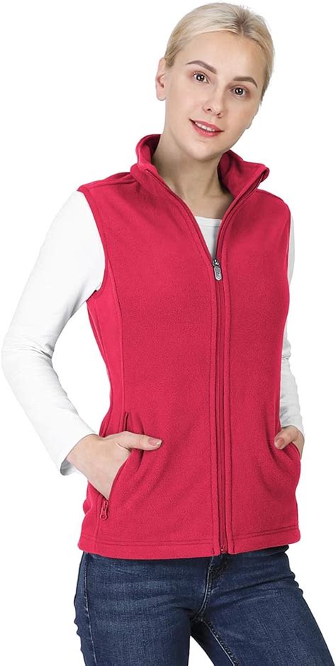 Outdoor Ventures Womens Polar Fleece Zip Vest Outerwear