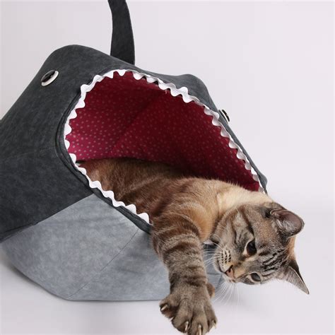 Shark Cat Ball Cat Bed Shark Week Shark Cat Bed Cats In