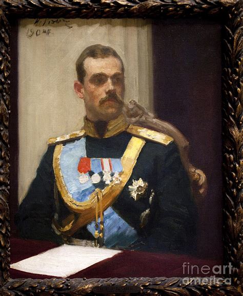 Grand Duke Mikhail Alexandrovich Romanov Or Michael Of Russia Painting