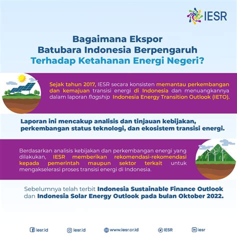 Bagaimana Dampak Ekspor Batubara pada Ketahanan Sistem Energi Indonesia