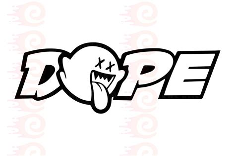 Dope Decal Car Sticker Svg Cut File Dope Svg Dope Dxf Dope Etsy Hong Kong