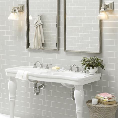 Tic tac tiles peel and stick self adhesive removable stick on kitchen backsplash bathroom 3d wall sticker wallpaper tiles in polito design (grigio, 10). light grey wall tiles - Google Search | Subway tile ...