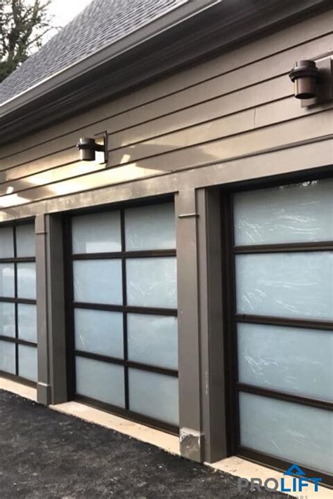 Glass Garage Doors With Man Door Builders Villa