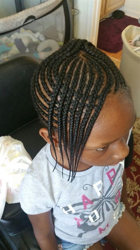 To make your girl's braided style more interesting, try to experiment with volume, different types of braids and various braided designs. Kids cornrow | Kids braided hairstyles, Kids hairstyles ...