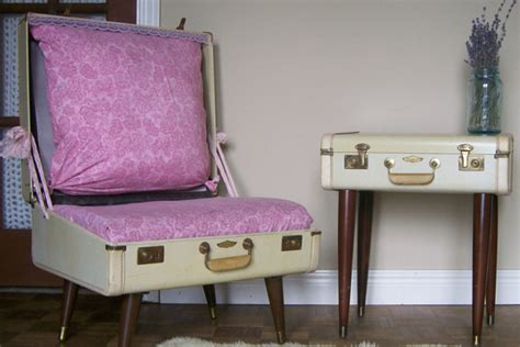 Kofferidee5 Upcycled Furniture Suitcase Chair Beautiful Chair