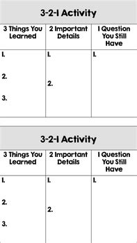 That means that you're able to easily modify or use with a whole group, small groups, or individually. Exit Ticket: 3-2-1 Activity Cards by The Class Helper | TpT