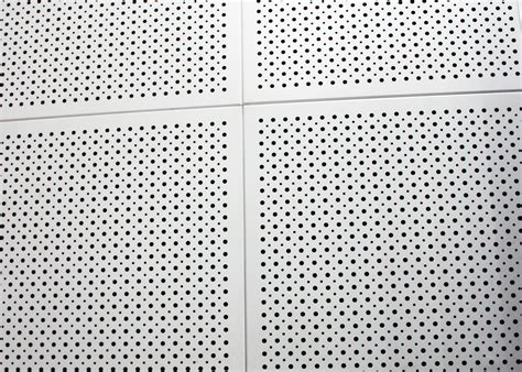 Fireproof Colored Perforated Aluminum Ceiling Panels , Commercial Drop