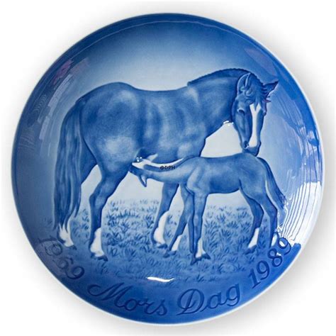 Large 23cm 1989 Mothers Day Jubilee Plate Bing And Grondahl Year 1989