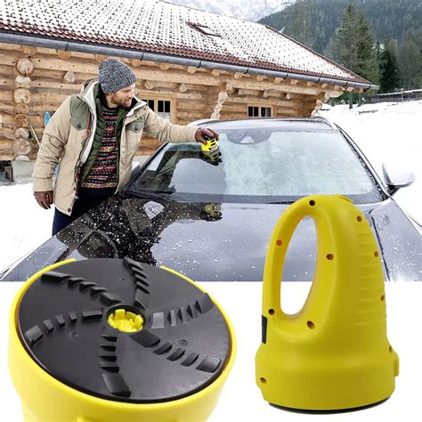 Car Ice Scraper Electric Heated Snow Removal Windshield Glass Defrost
