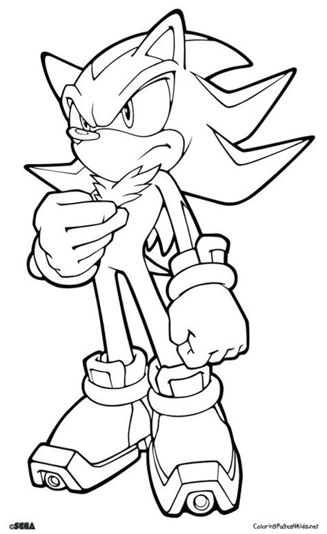 Sonic Coloring Pages Shadow - Ferrisquinlanjamal