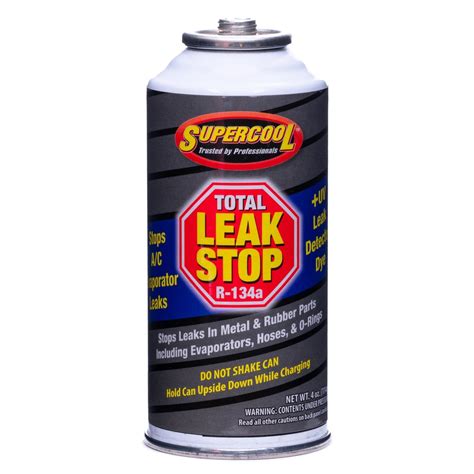 R134a Total Leak Stop With Uv Dye 4oz Tsi Supercool