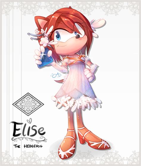 Fanart Elise The Hedgehog Design Sonic By Anarchisedlute On