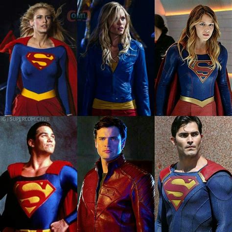 Supergirls and their Supermen. || Dean Cain and Helen Slater both play