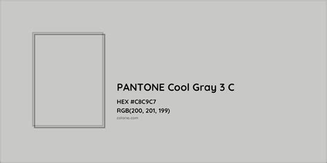 About Pantone Cool Gray 3 C Color Color Codes Similar Colors And