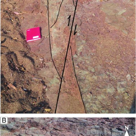 A Listric Normal Fault In Sandstone Some Tens Of Meters Away North