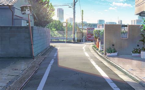 Kimi No Na Wa Anime Streets Scenic City Buildings Scenery Background Anime Backgrounds