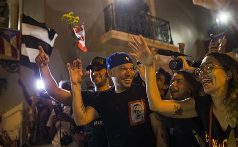 Puerto Rico Police Fire Teargas On Thousands Of Protesters Calling For Governor To Resign