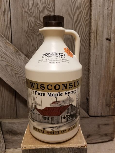 2020 Pure Wisconsin Maple Syrup Half Gallon Etsy