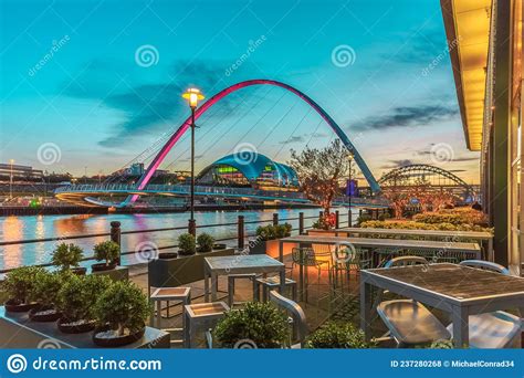 The Quayside In Newcastle Upon Tyne England Editorial Stock Photo