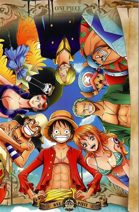 Anime Nico Robin Sanji One Piece Nami Usopp Franky Monkey D