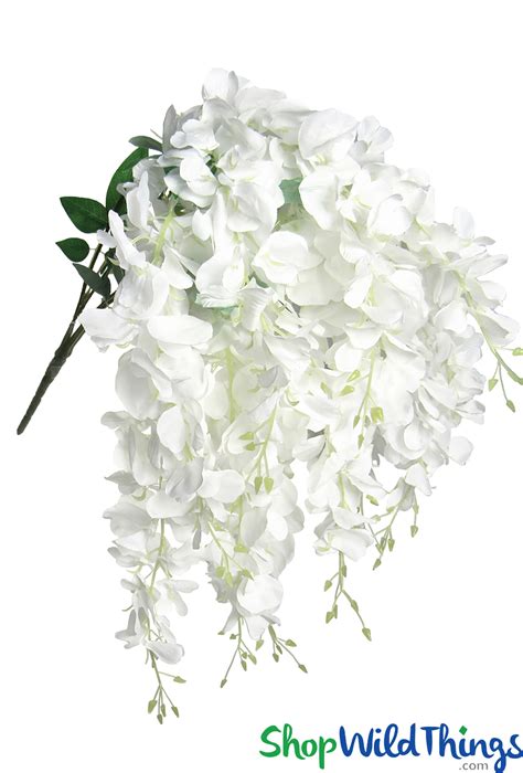 White Wisteria Bridal Bouquet Artificial Trees And Flowers