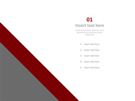 Gray Dark Red Triangle Free Powerpoint Template