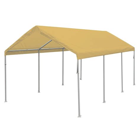 Place all corners and pipe on the ground. King Canopy HERCULES 10X20 Canopy w/ TAN Cover - Walmart ...