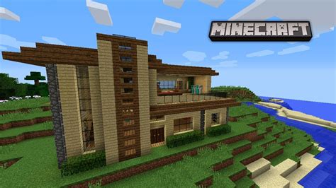 Tutorial Como Hacer Una Casa Moderna En Madera En Minecraft Youtube