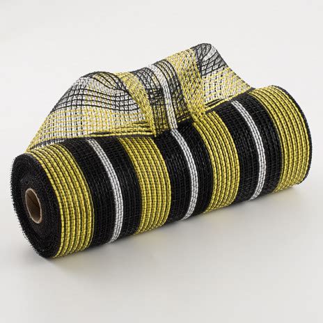 All designs are by independent designers who profit from every sale. 10" Bold Stripe Fabric Mesh: Yellow, Black, White ...
