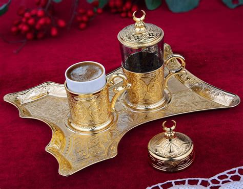 Coffee Set Turkish Coffee Set Rustic Housewares Vintage Coffee