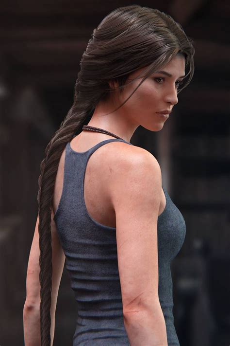 Quietness By Shyngyskhan On Deviantart Lara Croft Tomb Raider Game Long Hair Styles
