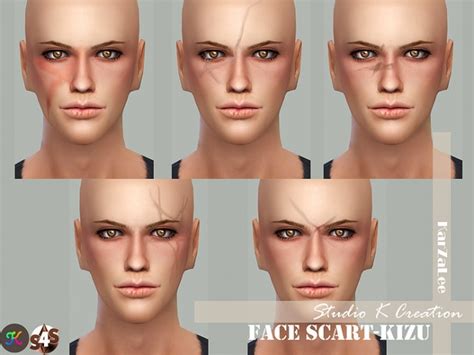 Face Scars Kizu At Studio K Creation Sims 4 Updates