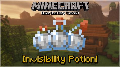How To Make Invisibility Potion Java Bedrock 17 1171 Youtube