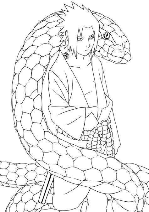 The black and white drawings can be printed and colored by hand or directly on the computer. Anime Naruto Coloring Page : Coloring Sky