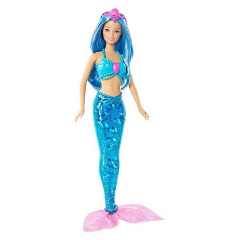 Barbie Sirène Bleue Mattel King Jouet Poupées Mannequin Mattel