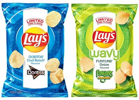 Crossover Potato Chips Lays Flavors