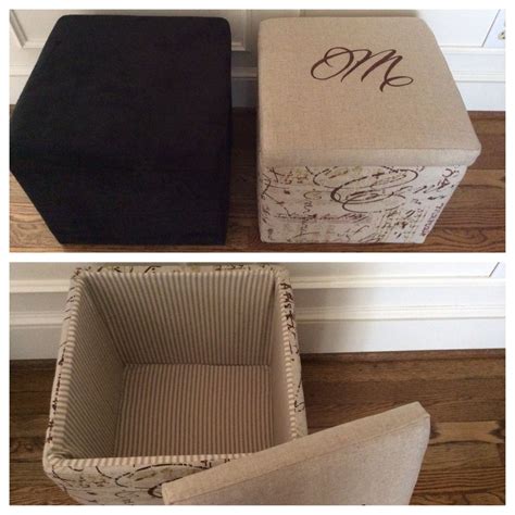 There are cubes that go into other cu… wood cube storage. Easy DIY Upholstery project. I updated this storage cube ...
