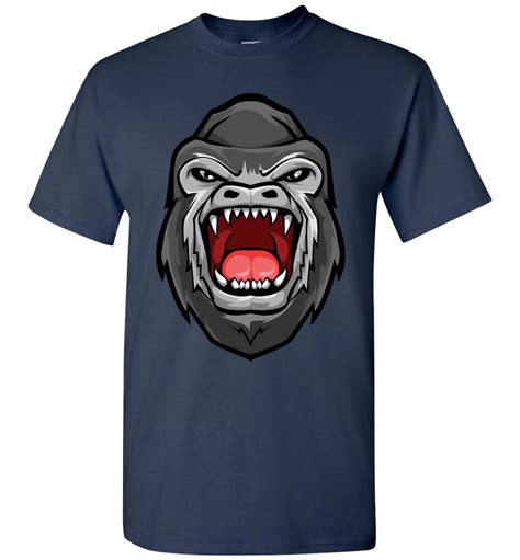 Gorilla Head T Shirt Tee Custom Ts Etc
