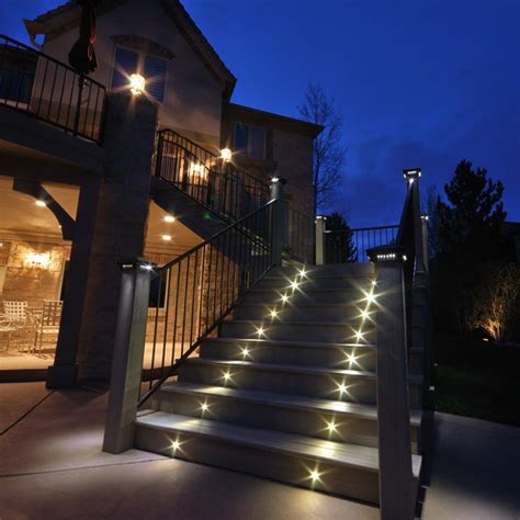 Outdoor Led Recessed Stair Light Kit 8 Pack Dekor Lighting