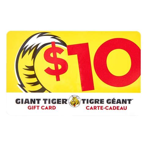 You may also need to provide the. Giant Tiger Gift Card - $10 - Giant Tiger