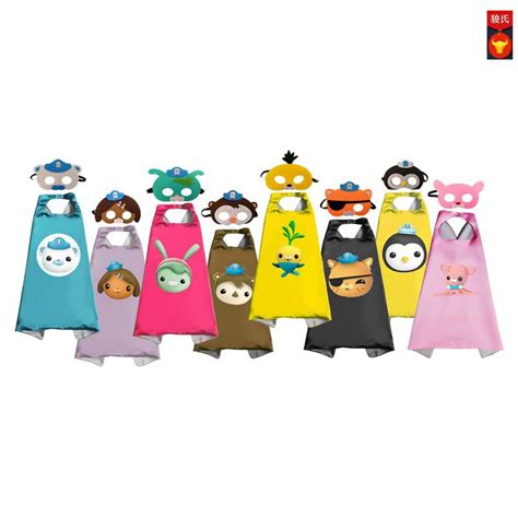 Octonauts Toys Set Mask Cape Cloak Cosplay Cartoon Octonauts Birthday