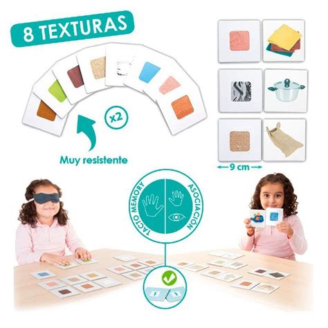 Seguir a sus padres y observarles. Juego sensorial para trabajar con 8 texturas diferentes y ...