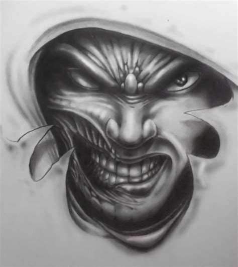 Evil Face Design By Karlinoboy On Deviantart