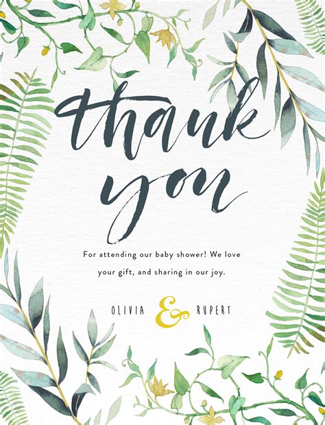 Baby Boy Shower Thank You Cards Baby Boy Shower Thank You Card From