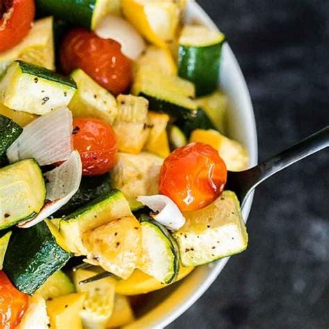 Roasted Zucchini And Squash Recipe Ready In 15 Minutes