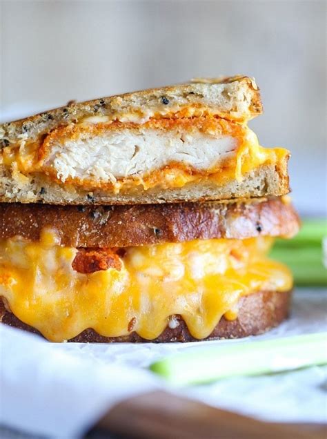 Buffalo Chicken Grilled Cheese Cookies And Cups