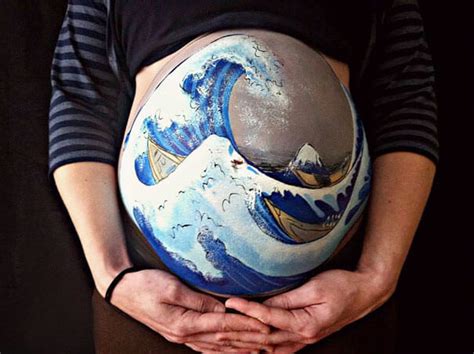 Adorable Baby Bump Paintings By Carrie Preston Will Make A Lasting