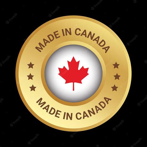 Premium Vector Made In Canada Vector Logo Badge