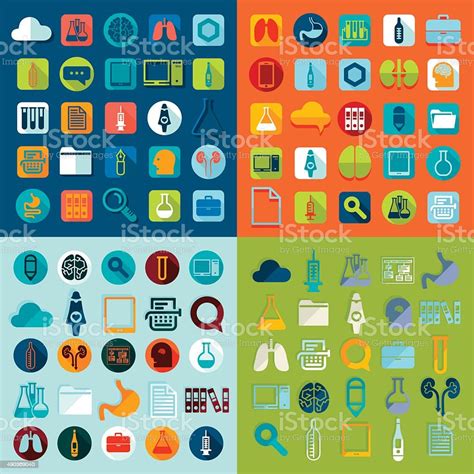 Set Of Medicine Icons Stock Illustration Download Image Now
