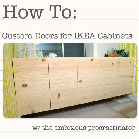 If your wall is uneven use distances between the rail and the wall to make sure the rail is straight. the ambitious procrastinator: DIY Ikea Cabinet Doors